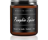 MOASITN Pumpkin Spice Heavenly Scented Candles for Home| Natural Soy Fall Candle| Handmade Long Lasting Aromatherapy Candle| Jar Candel for Women,Men as Halloween,Birthday,Relaxing Gifts| 7oz