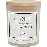 Smells Like C. Diff Candle, Funny Nurse Gift for Women, Rn Gifts for Nurses, Nurse Appreciation Graduation Gifts, Nurses Prac