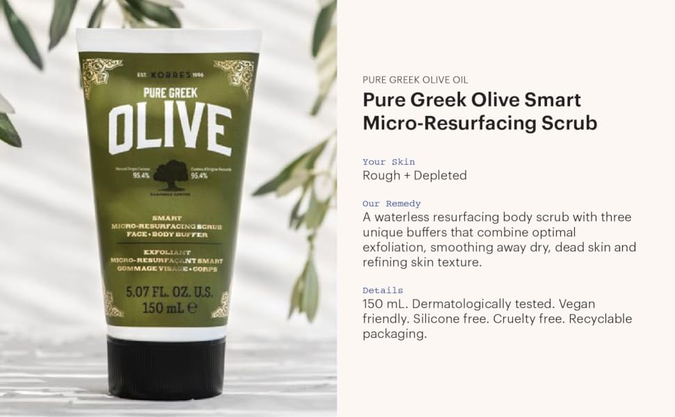 korres pure greek olive micro resurfacing scrub