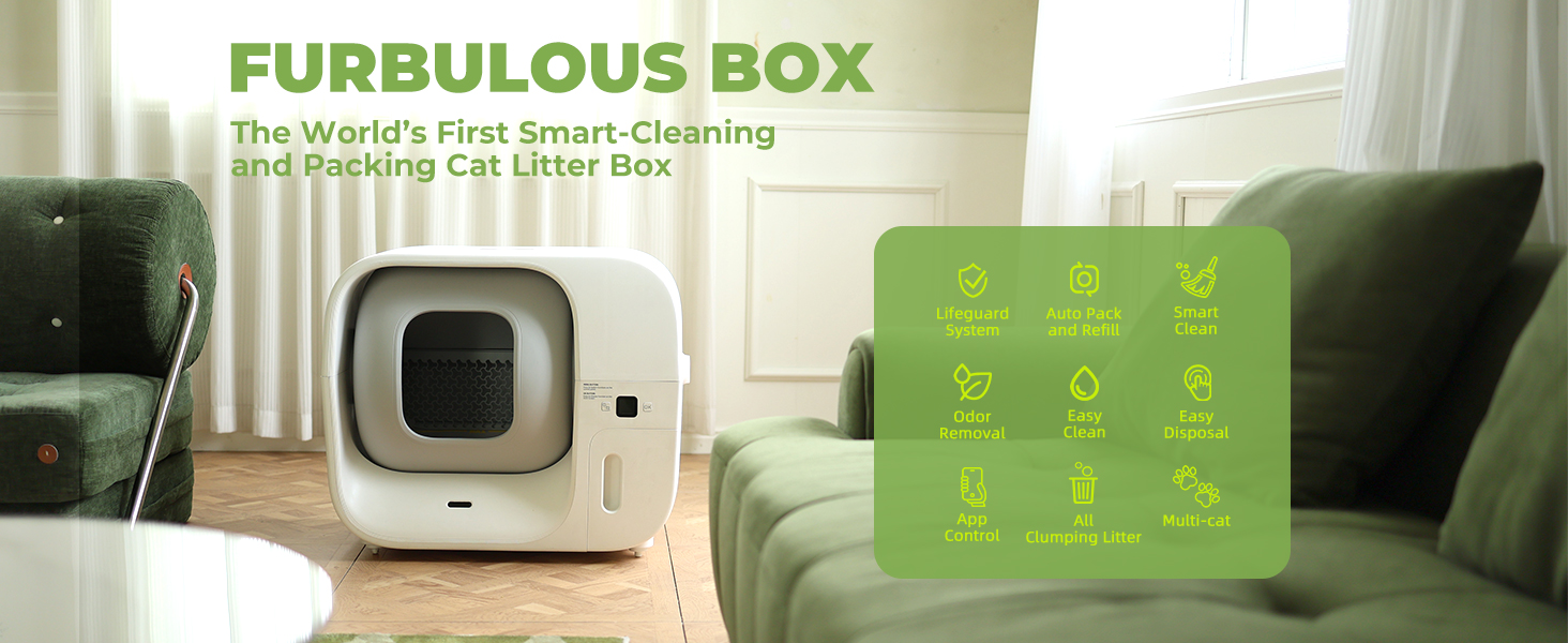 Furbulous Auto Cleaning Cat Litter Box PC 01