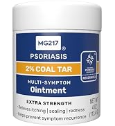 MG217 2% Coal Tar Ointment for Psoriasis, Extra Strength Multi Symptom Relief, Effectively Reliev...