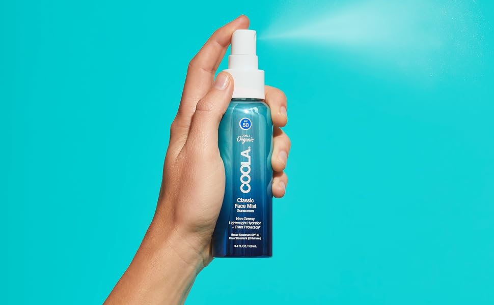 FULL SPECTRUM 360° REFRESHING WATER MIST ORGANIC FACE SUNSCREEN SPF 50