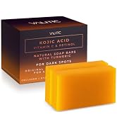 VALITIC Kojic Acid Vitamin C and Retinol Soap Bars with Turmeric for Dark Spot - Original Japanes...