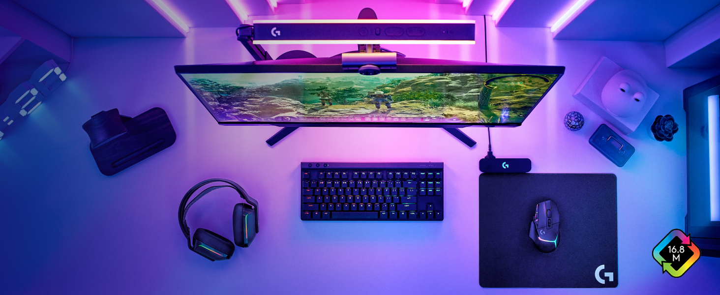Zoom of a person typing on Logitech G515 LIGHTSPEED TKL Low Profile Wireless RGB Gaming Keyboard