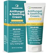 Antifungal Cream for Jock Itch, Ringworm, Psoriasis & Athlete’s Foot – Extra Strength Relief for ...