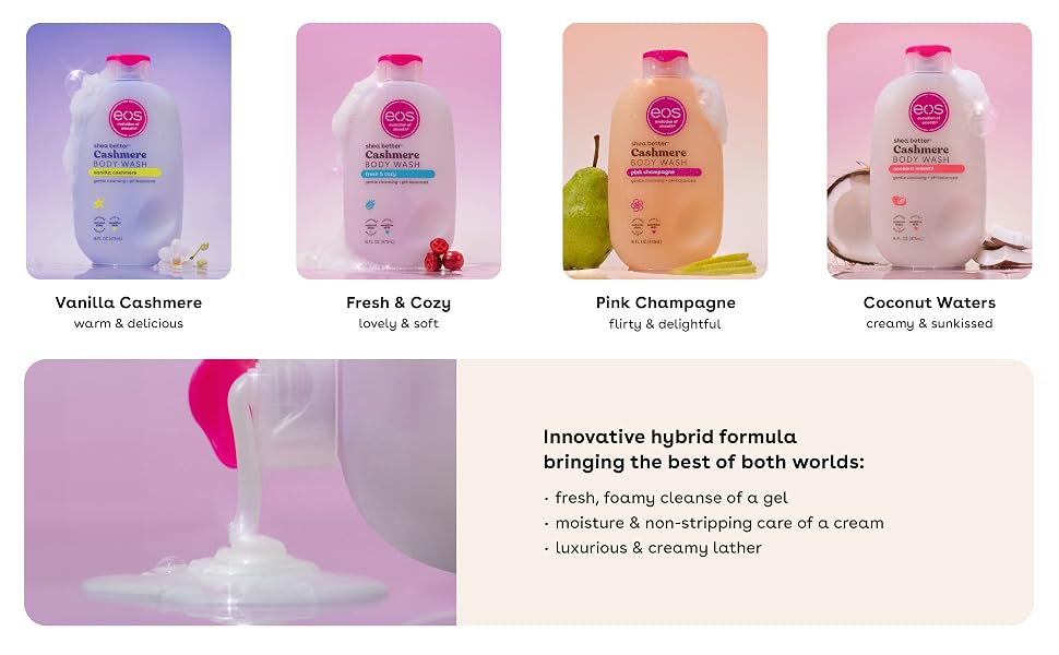 eos Cashmere Body Wash Fragrances and Formula