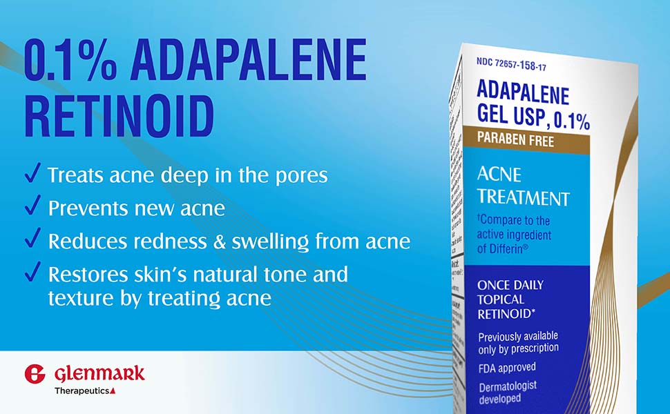 0.1% Adapalene Paraben Free Retinoid