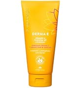 Derma E Vitamin C Foaming Oil Cleanser, 6 Fl Oz, 2-in-1 Oil-to-Foam Face Wash, Makeup Remover, St...