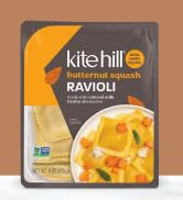 Kite Hill Butternut Squash and Almond Milk Ricotta Ravioli Pasta, 9 Ounces, Dairy Free, Non-GMO, ...