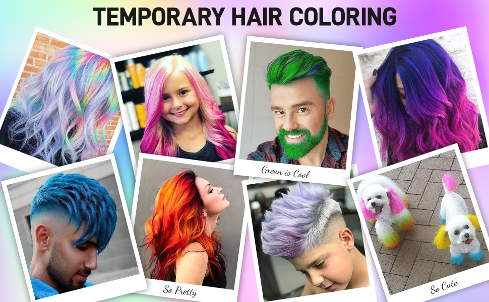 coloured hair⁣ wax