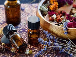 essential oils lavender peppermint witch hazel sage