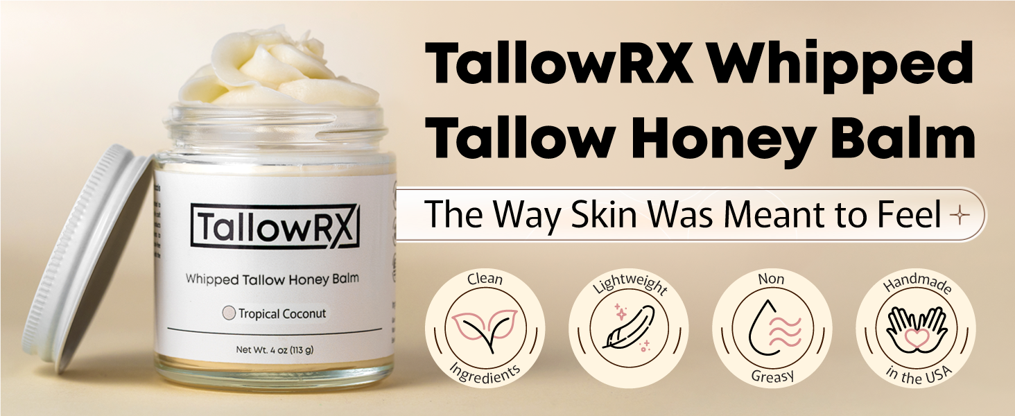 TallowRX Whipped Tallow Honey Balm