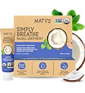Nasal Ointment Tube and Box with open coconut shell and lemon balm leaves as ingredients