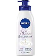 Nivea Sensitive and Radiant Body Lotion for Sensitive Skin, Unscented Body Lotion With Hypoallerg...