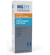 MG217 2% Coal Tar Psoriasis Gel, Non-Drying Multi-Symptom Treatment - 4 oz Tube