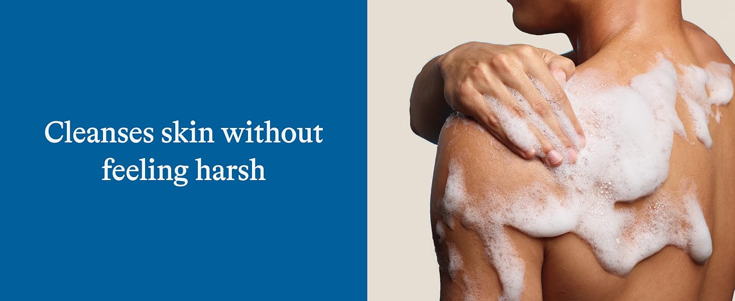 Cleanses skin without feeling harsh