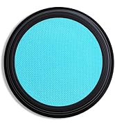 FIVEFULU Single Light Blue Eyeshadow, Pressed Powder Matte Eye-Shadow Palette Make-up, Blendable ...