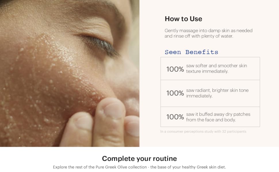 korres pure greek olive micro resurfacing scrub