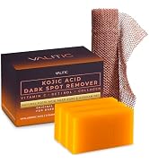 VALITIC Kojic Acid Dark Spot Remover Soap with Turmeric, Vitamin C, Retinol - Original Japanese C...