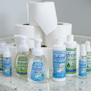 Toilet Paper Foam Spray for Wiping