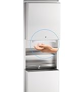 Bobrick 3974 ClassicSeries Stainless Steel Recessed Convertible Automatic Universal Roll Towel Di...