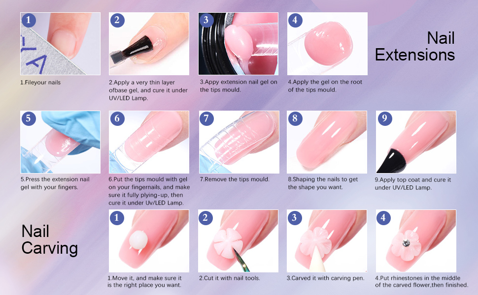 Solid builder gel for nails builder gel in a bottle nail builder gel kit