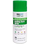 MG217 Maximum Strength Pain Relief Cooling Burn Spray, with Lidocaine and Aloe Vera, 4 oz