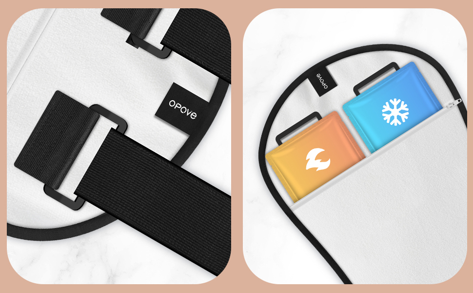 Adjustable Velcro Straps and Zipper Pocket