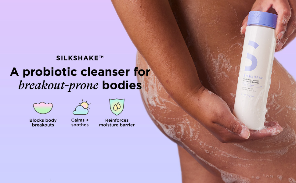 A probiotic-rich cleanser for breakout-prone bodies