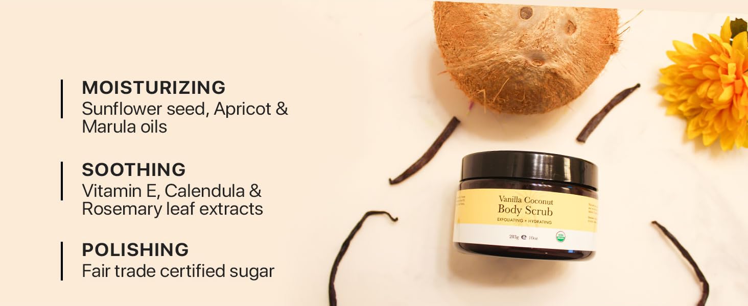 best body scrub women men coconut natural organic exfoliate exfoliant cellulite scubs face