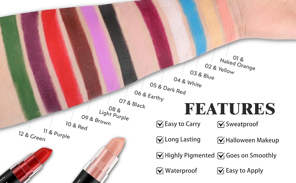 eye black football stick halloween face paint camo face and body paint harley quinn accessories