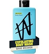 W By Jake Paul Exfoliating Body Wash for Men, Vitamin-Infused, Hydrating Shower Gel, Wave Breaker...