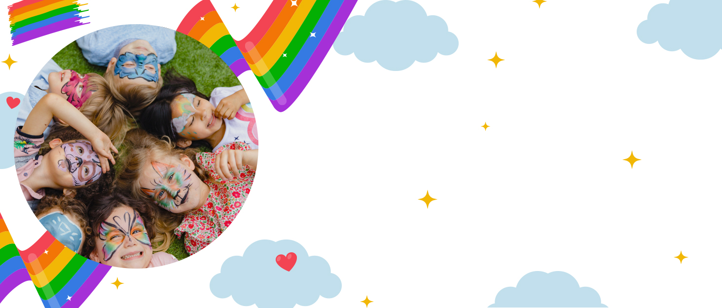 split cake banner