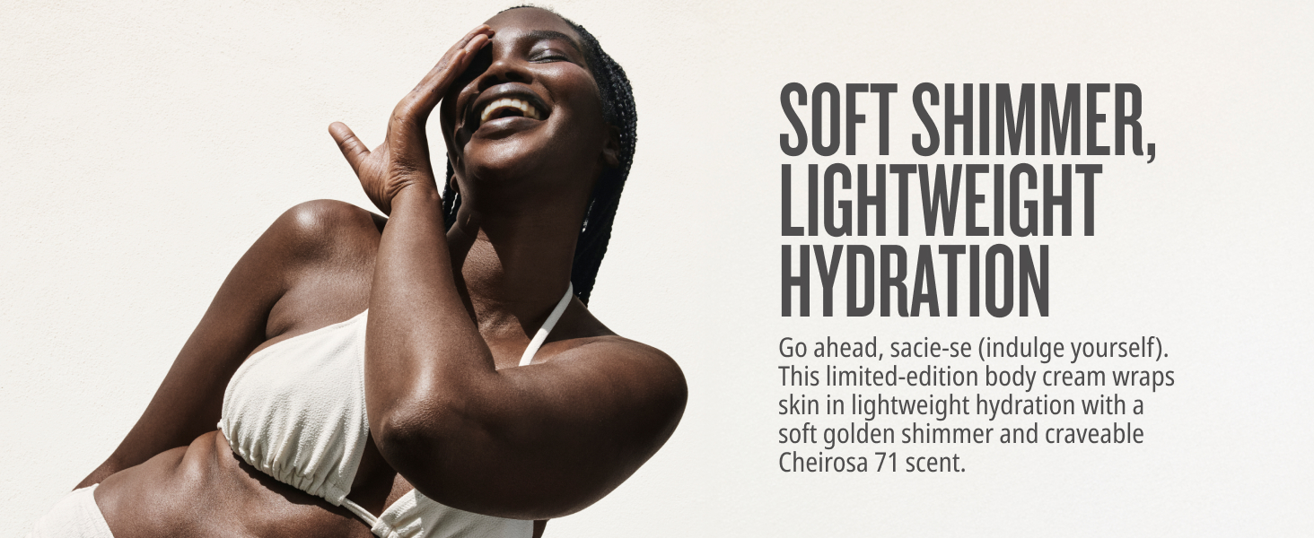 Soft shimmer lightweight hydration