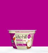 Kite Hill Greek Style Vanilla Unsweetened Almond Milk Yogurt, 5.3 Ounces, Dairy Free