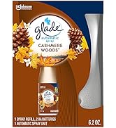Glade Automatic Spray Refill and Holder Kit, Air Freshener for Home and Bathroom, Cashmere Woods,...