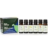 Plant Therapy Top 6 USDA Organic Essential Oil Set - Lavender, Peppermint, Eucalyptus, Lemon, Tea...