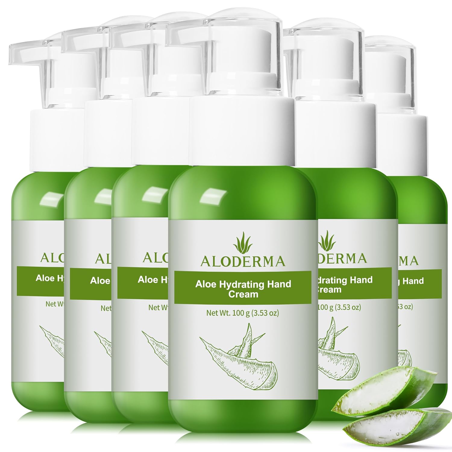 Aloderma Aloe Hand Cream 2.1oz for Dry Cracked Hands