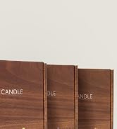 Luxury wood dough bowl candle.