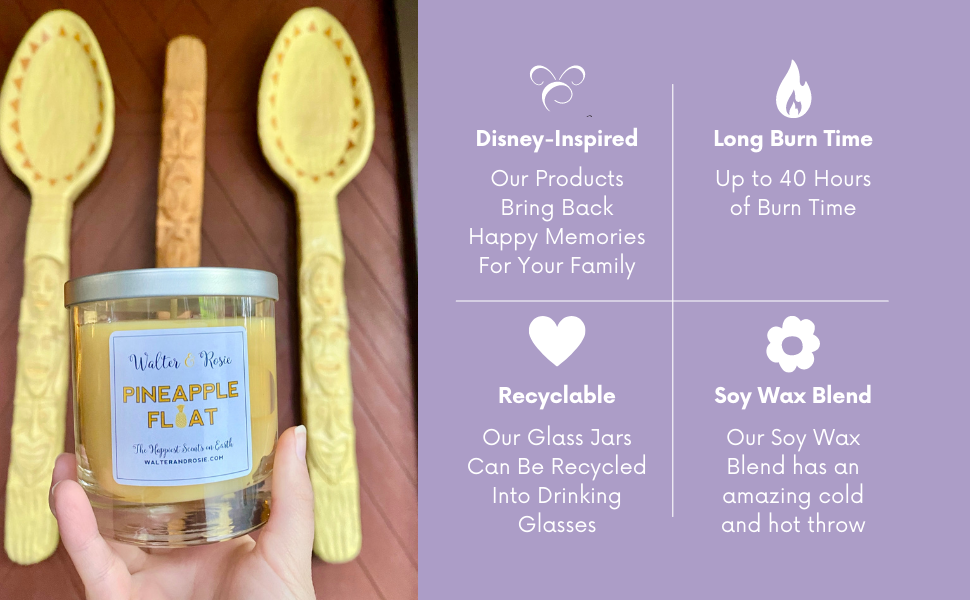 pineapple float candle