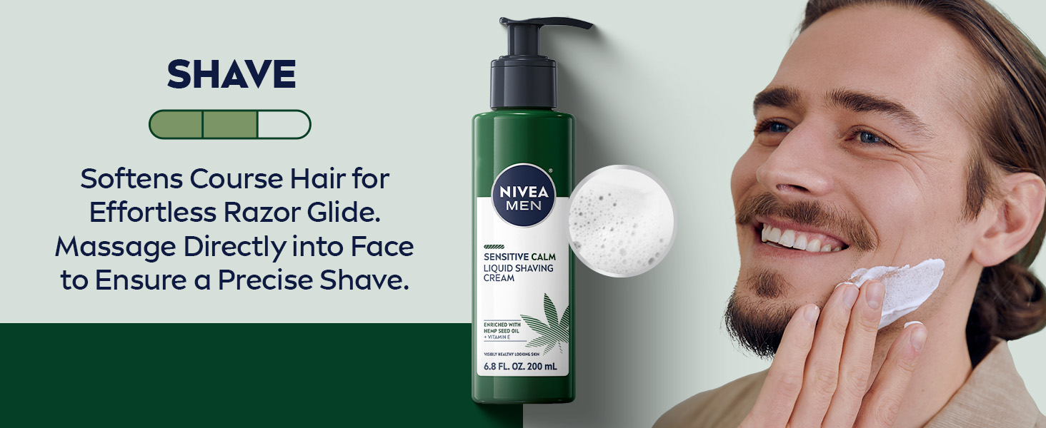Softens course hair for effortless razor glide. Massage directly into face to ensure precise shave.