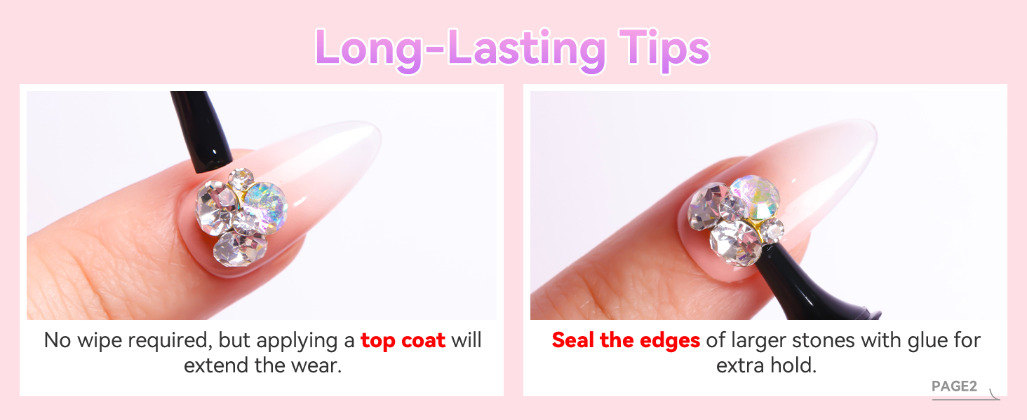 nail rhinestone glue