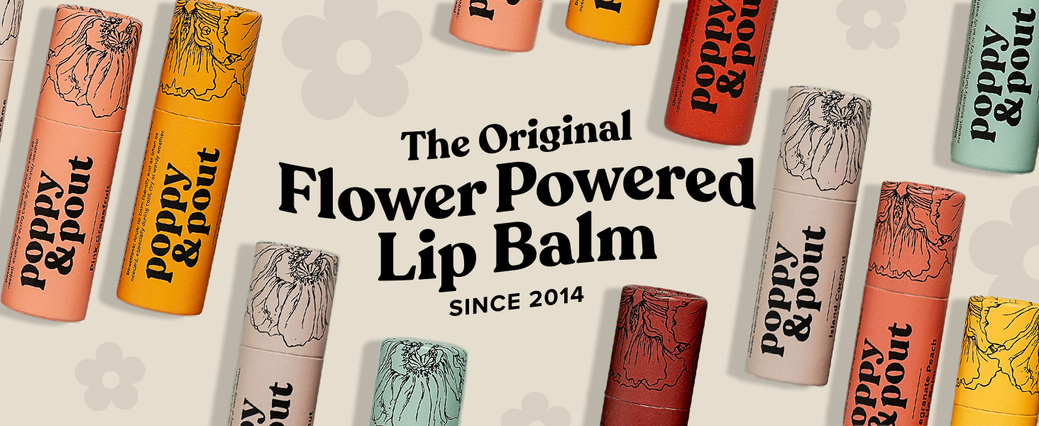 Poppy and Pout Original Flower Powered Lip Balm