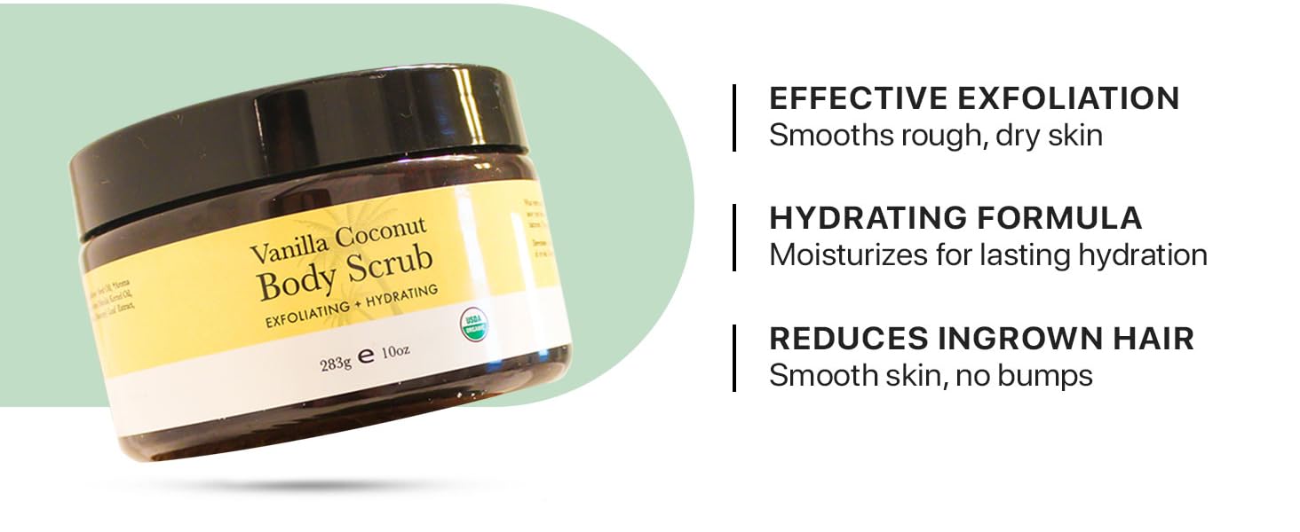 best body scrub women men coconut natural organic exfoliate exfoliant cellulite scubs face