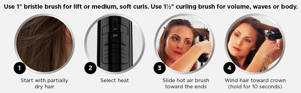 CONAIR CD160 HOT AIR STYLER HOT AIR BRUSH SALON BLOWOUT