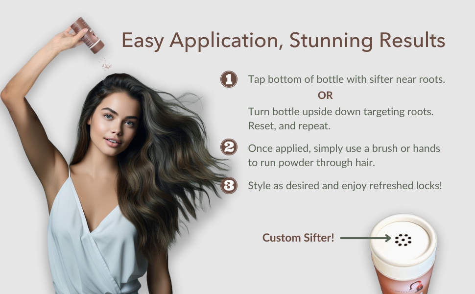 how to use dry shampoo powder instructions stunning results easy application custom sifter