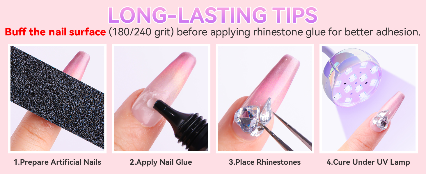 nail rhinestone glue