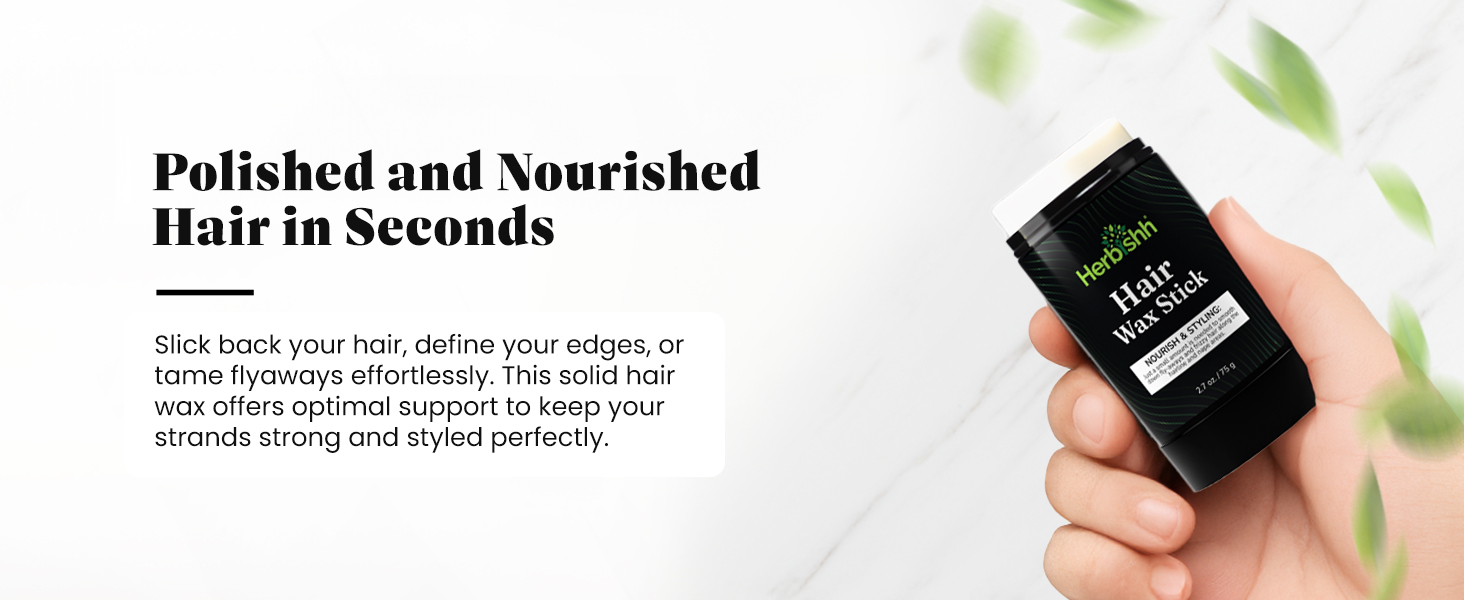 Nourish & Styling Slick Wax Stick for Hair Smoothing,
