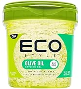 Eco Style ECOCO Style Gel Olive Oil-100% Pure Olive Oil-Adds Shine And Tames Split Ends-Weightles...