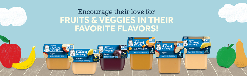 Encourage their love for fruits & veggies in their favorite flavors!